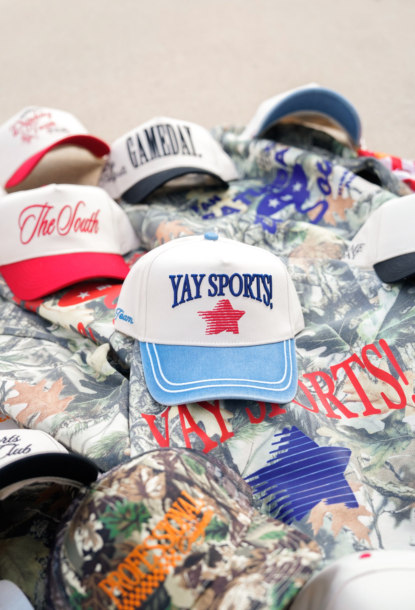 Yay Sports! - Denim Vintage Trucker Hat – KenzKustomz