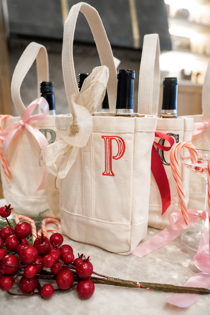 Custom Canvas Wine Bag
