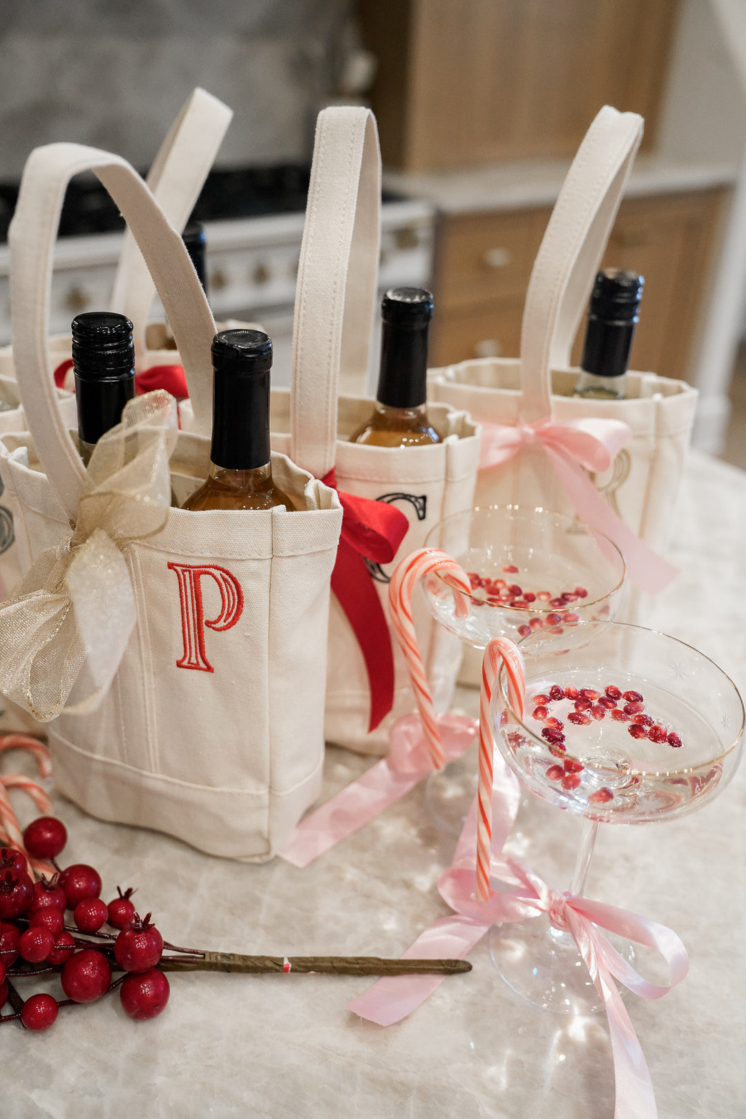 Custom Canvas Wine Bag