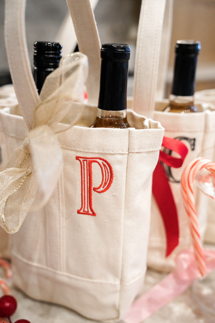 Custom Canvas Wine Bag
