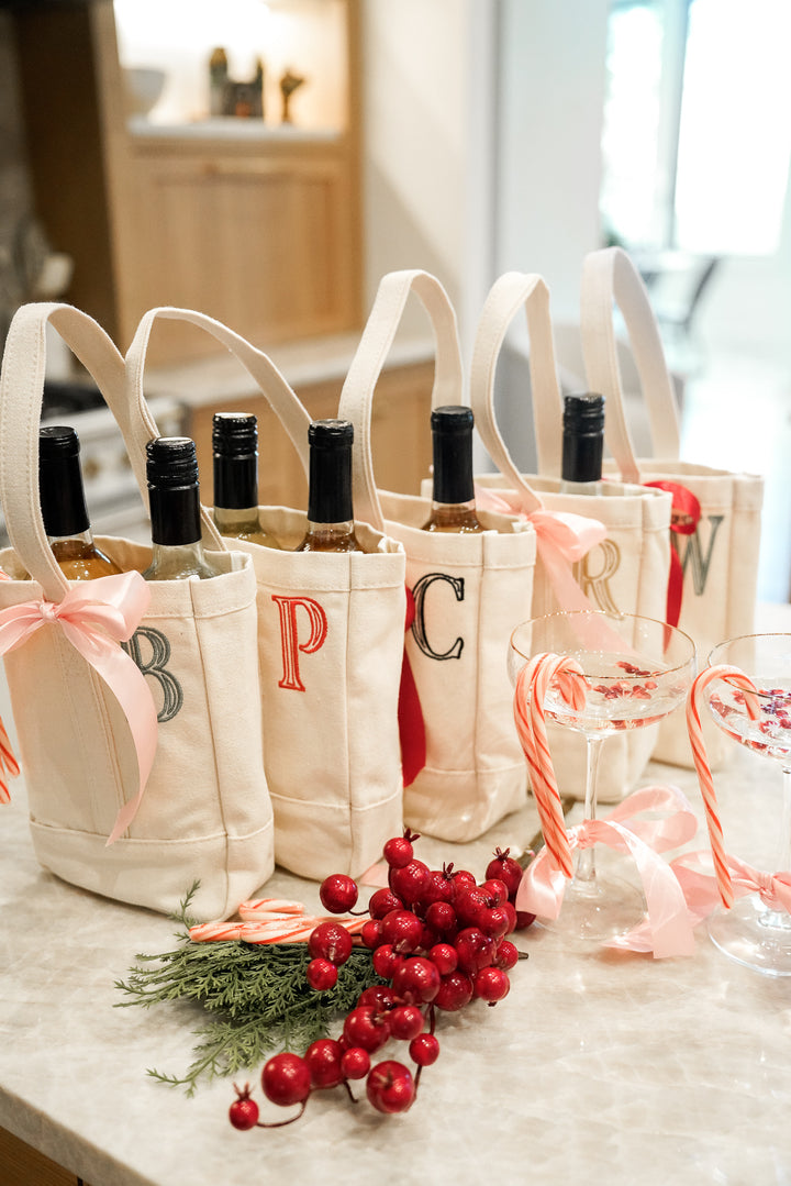 Custom Canvas Wine Bag