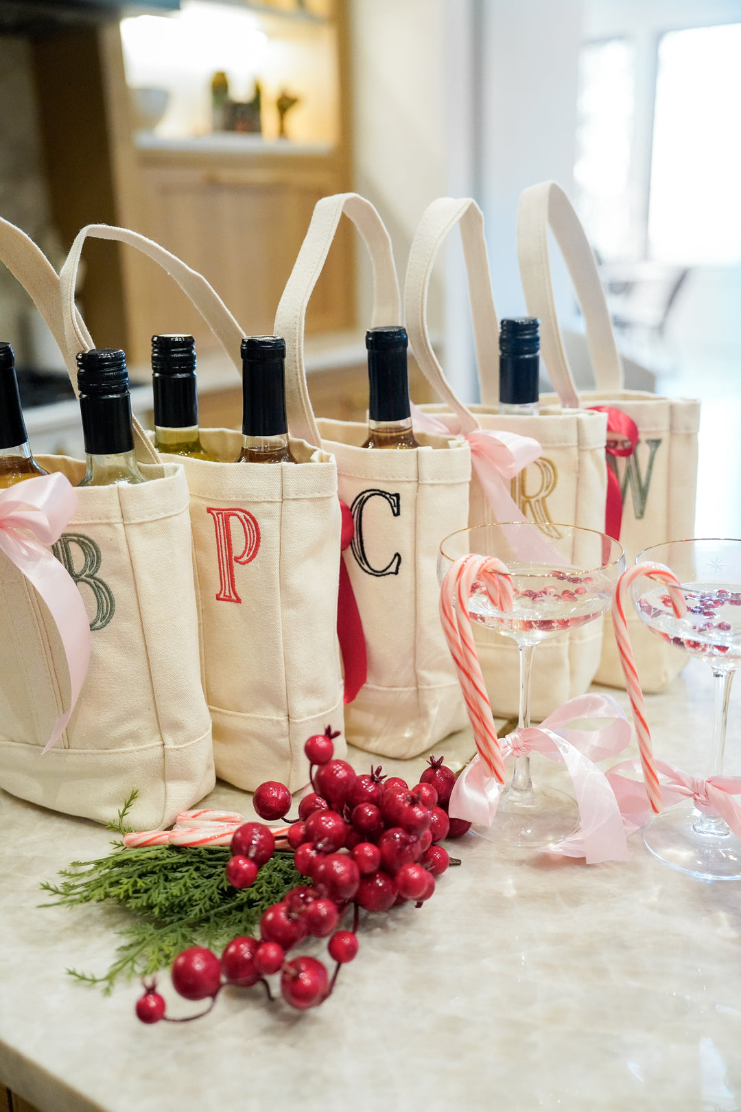 Custom Canvas Wine Bag