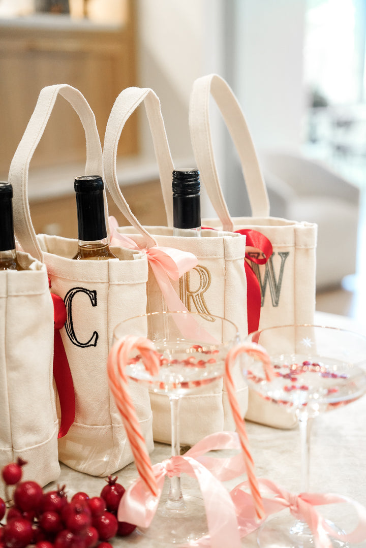 Custom Canvas Wine Bag