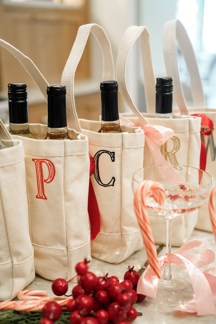 Custom Canvas Wine Bag