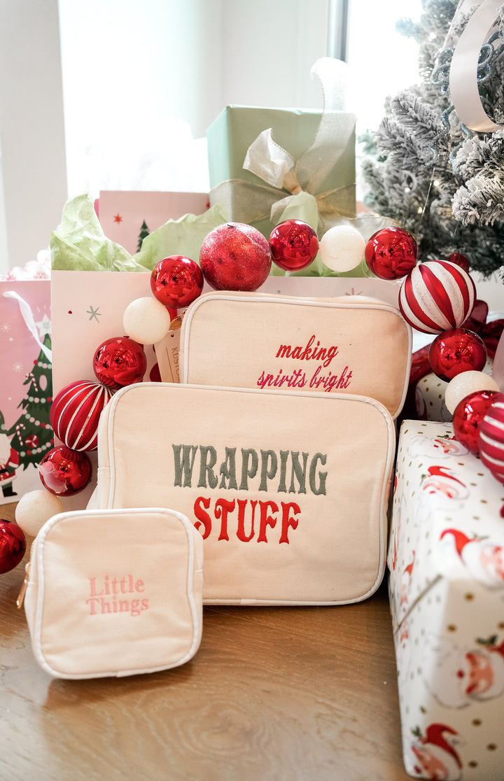 Canvas Makeup Bag Collection - PLAIN NO EMBROIDERY