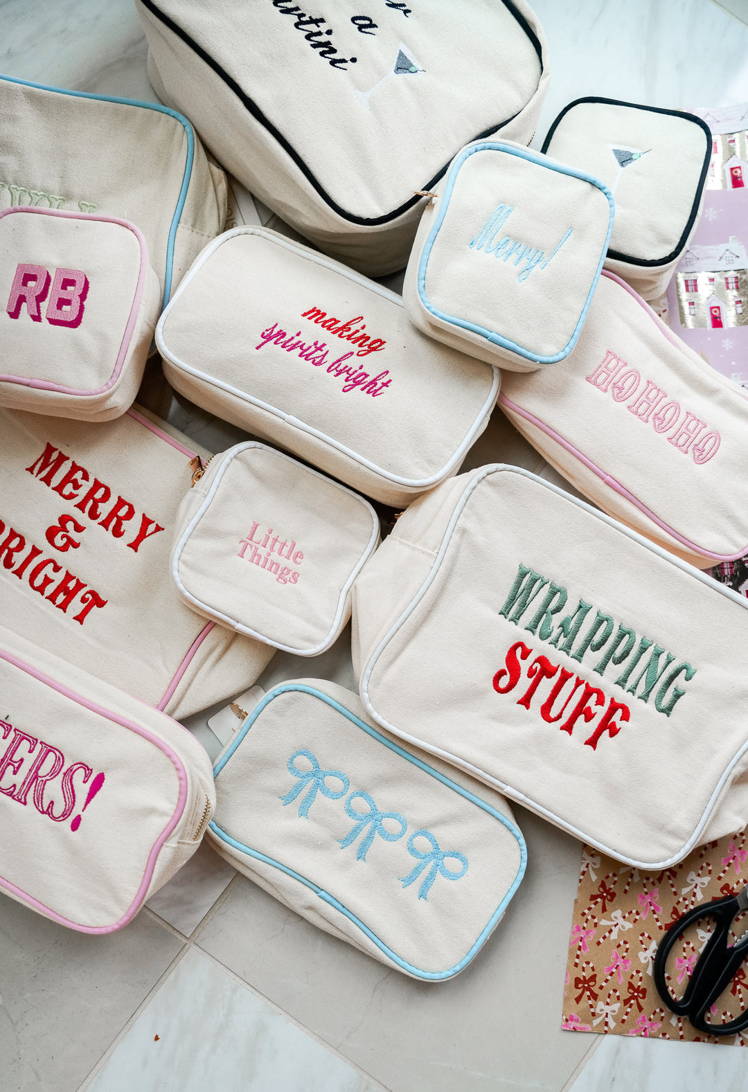 Canvas Makeup Bag Collection - PLAIN NO EMBROIDERY