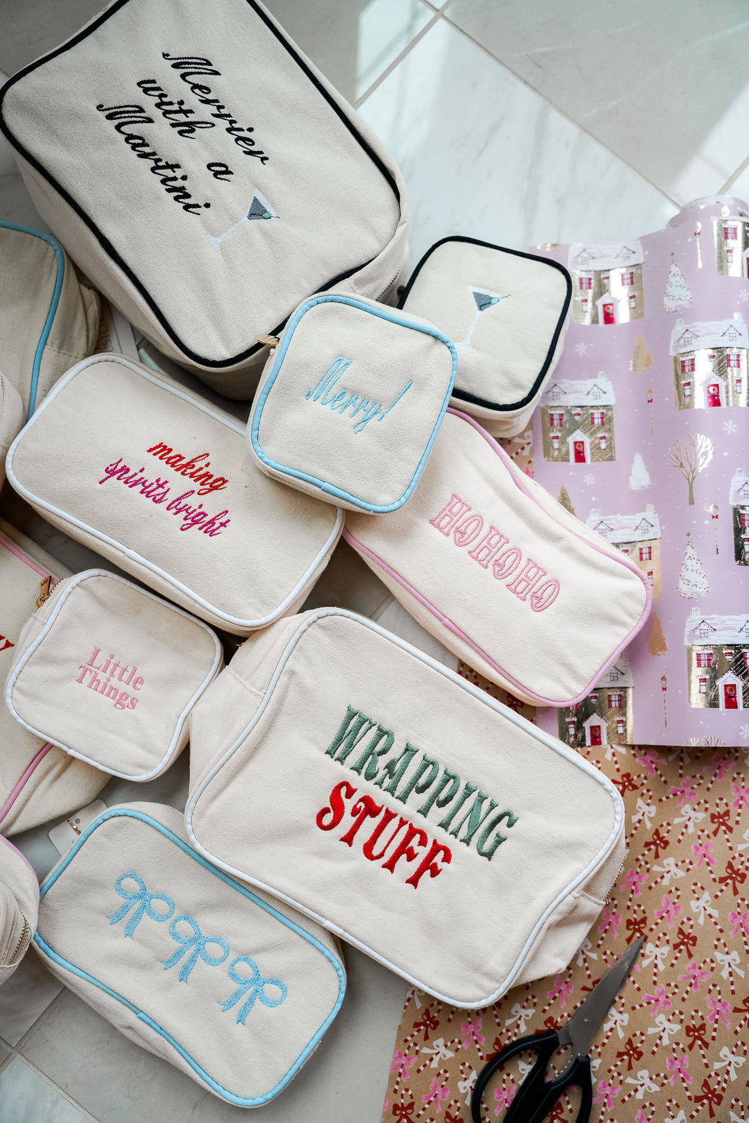 Canvas Makeup Bag Collection - PLAIN NO EMBROIDERY