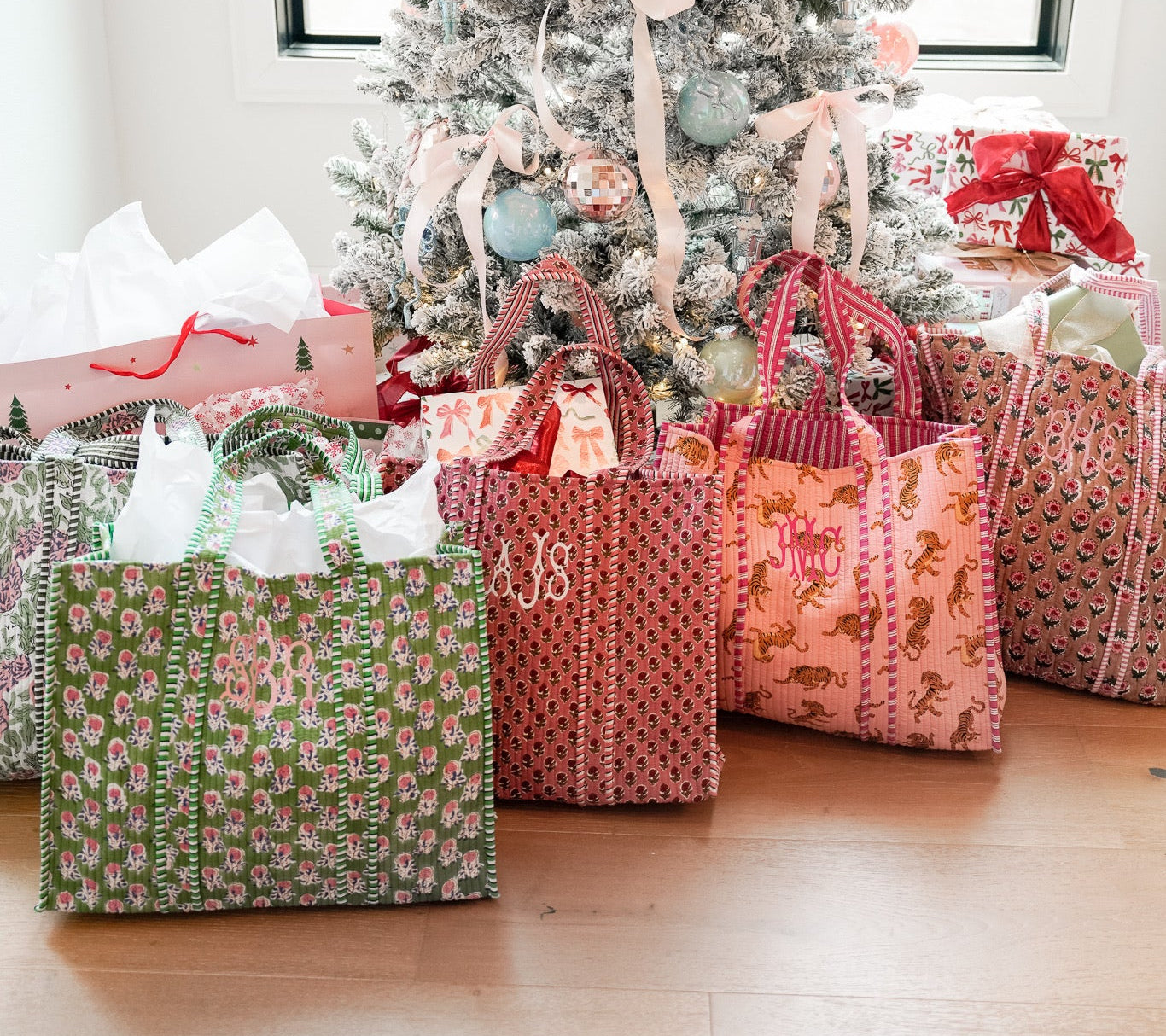 Quilted Block-Print Tote Bag – KenzKustomz