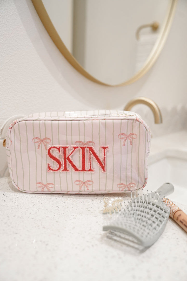 Skin - Pink Ribbons Clear Coat Large Bag