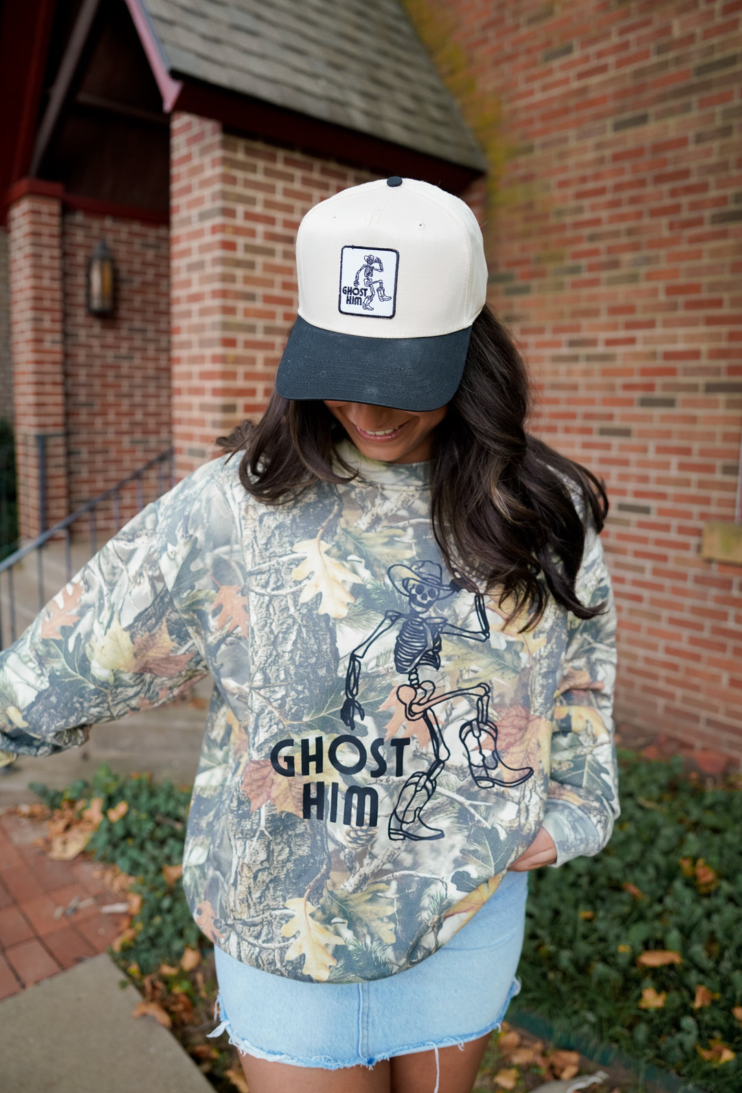 Ghost Him Trucker Hat