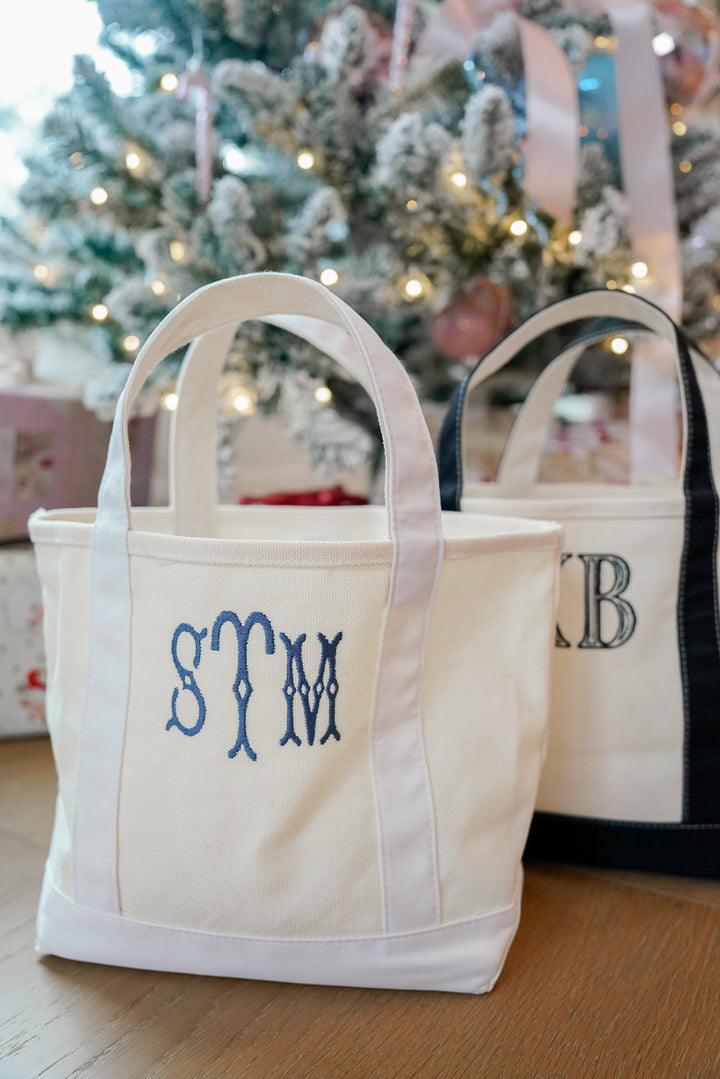Mini Canvas Tote - Embroidered