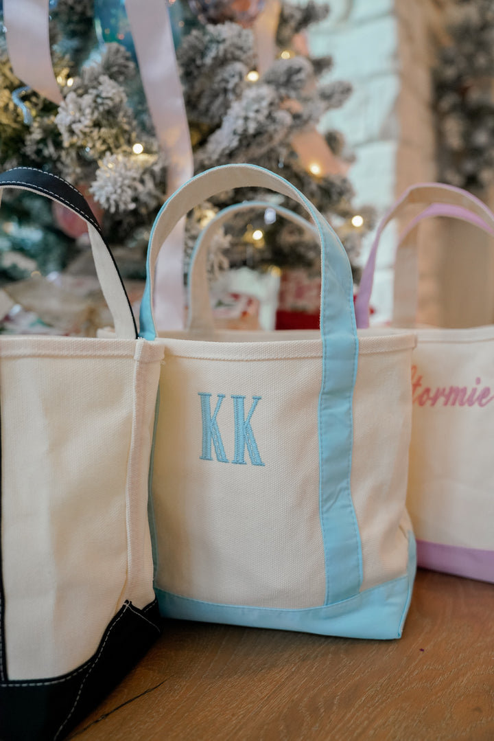 Mini Canvas Tote - Embroidered