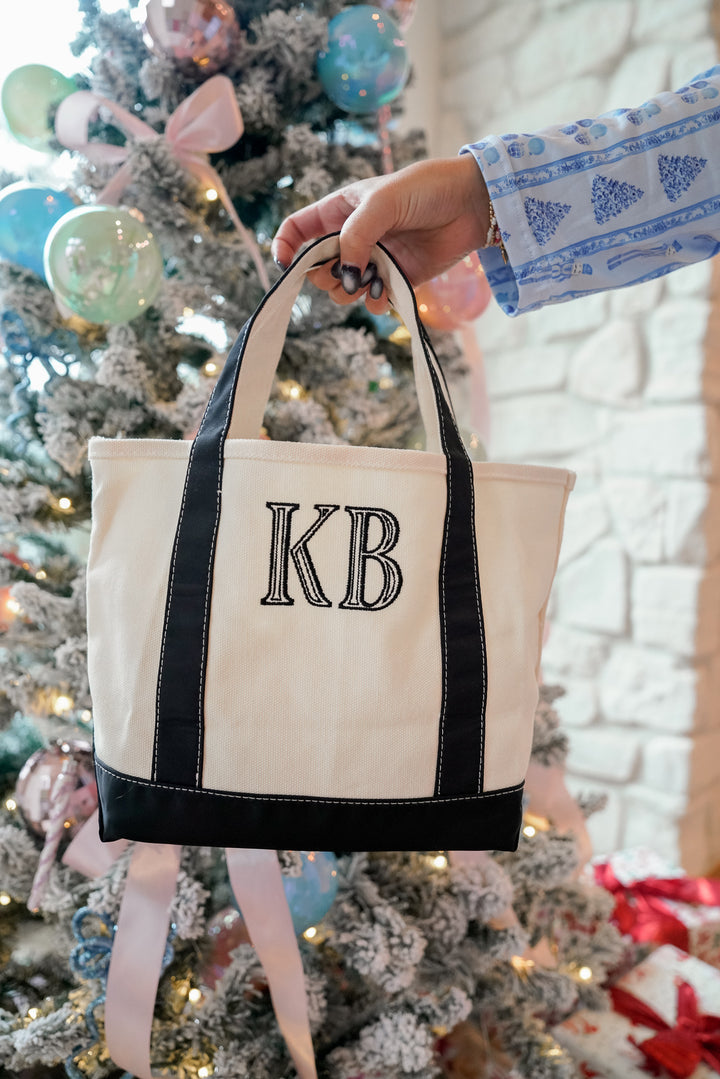 Mini Canvas Tote - Embroidered