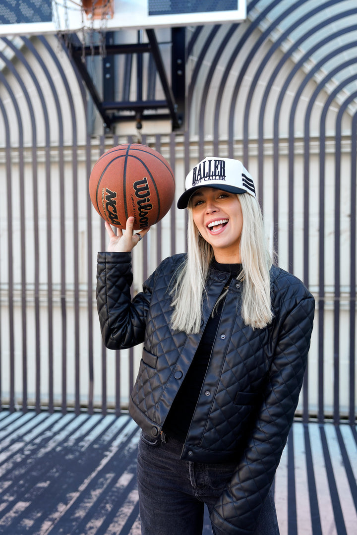 Baller - Black Vintage Trucker Hat