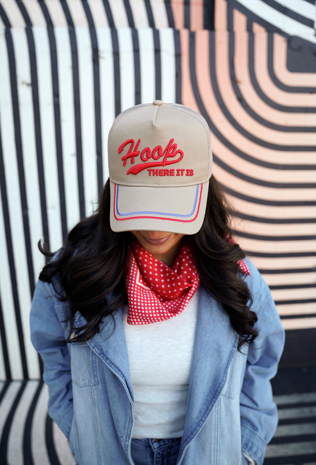 Hoop there it is - Tan Vintage Trucker Hat