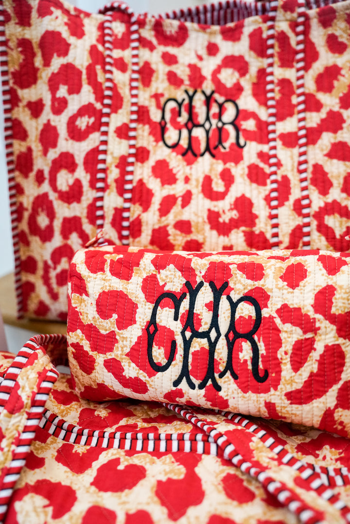 Quilted Block-Print - Leopard Collection