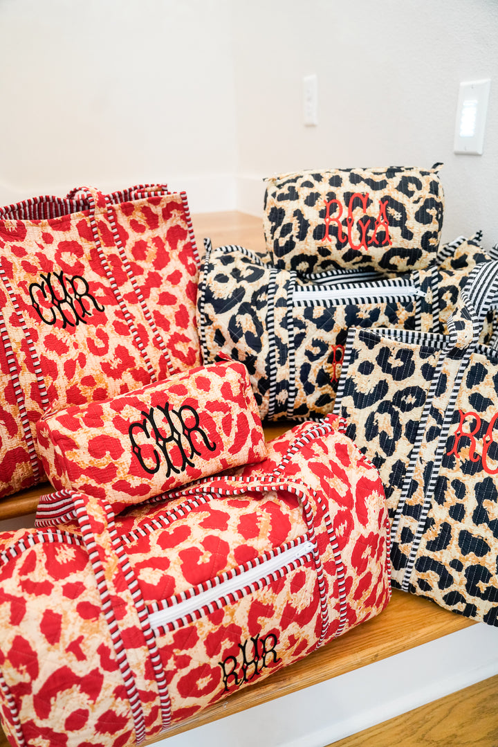 Quilted Block-Print - Leopard Collection