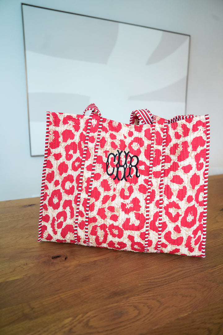 Quilted Block-Print - Leopard Collection