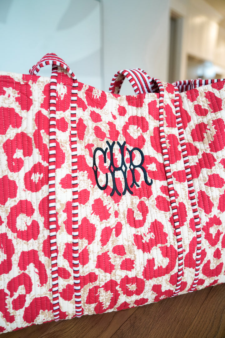 Quilted Block-Print - Leopard Collection