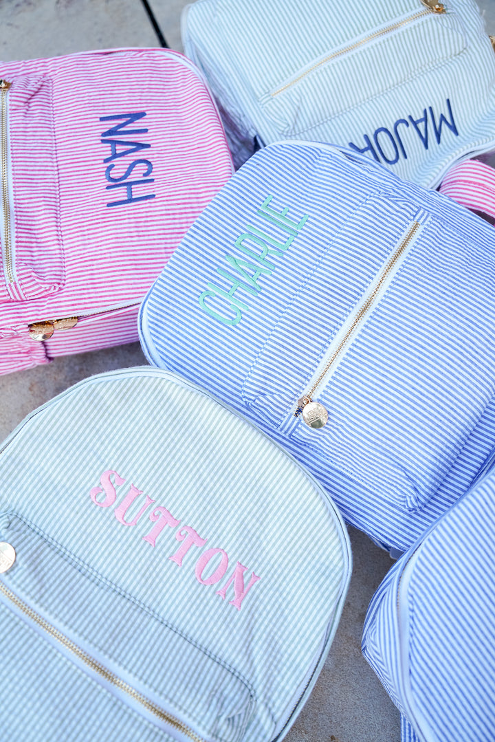 Gingham Backpack - PLAIN NO EMBROIDERY