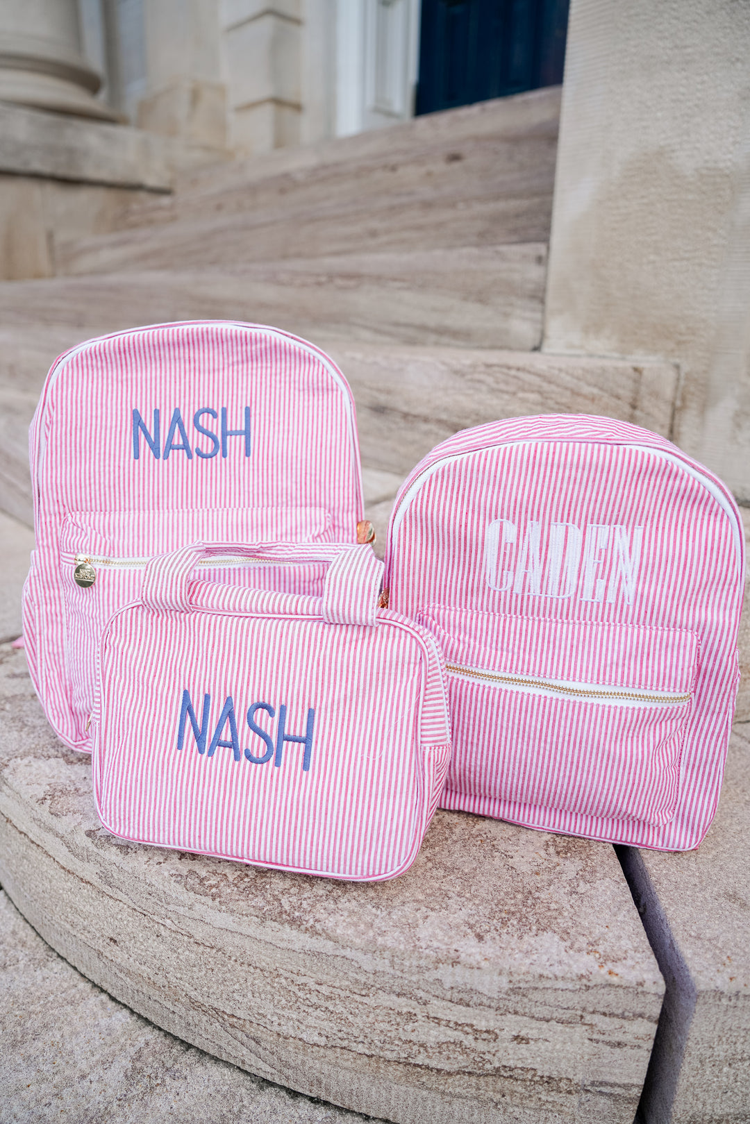 Gingham Backpack - PLAIN NO EMBROIDERY