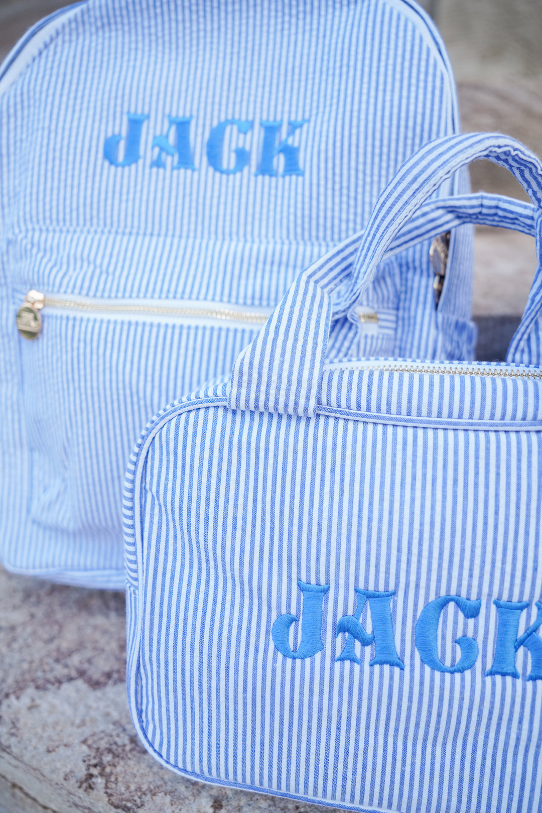 Gingham Backpack - PLAIN NO EMBROIDERY