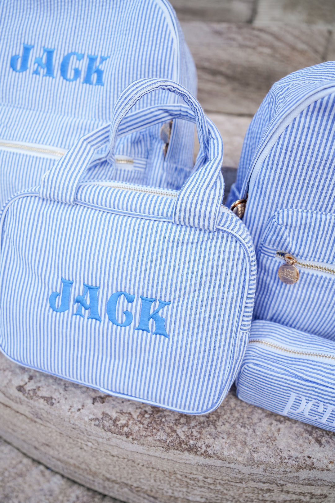 Gingham Backpack - PLAIN NO EMBROIDERY