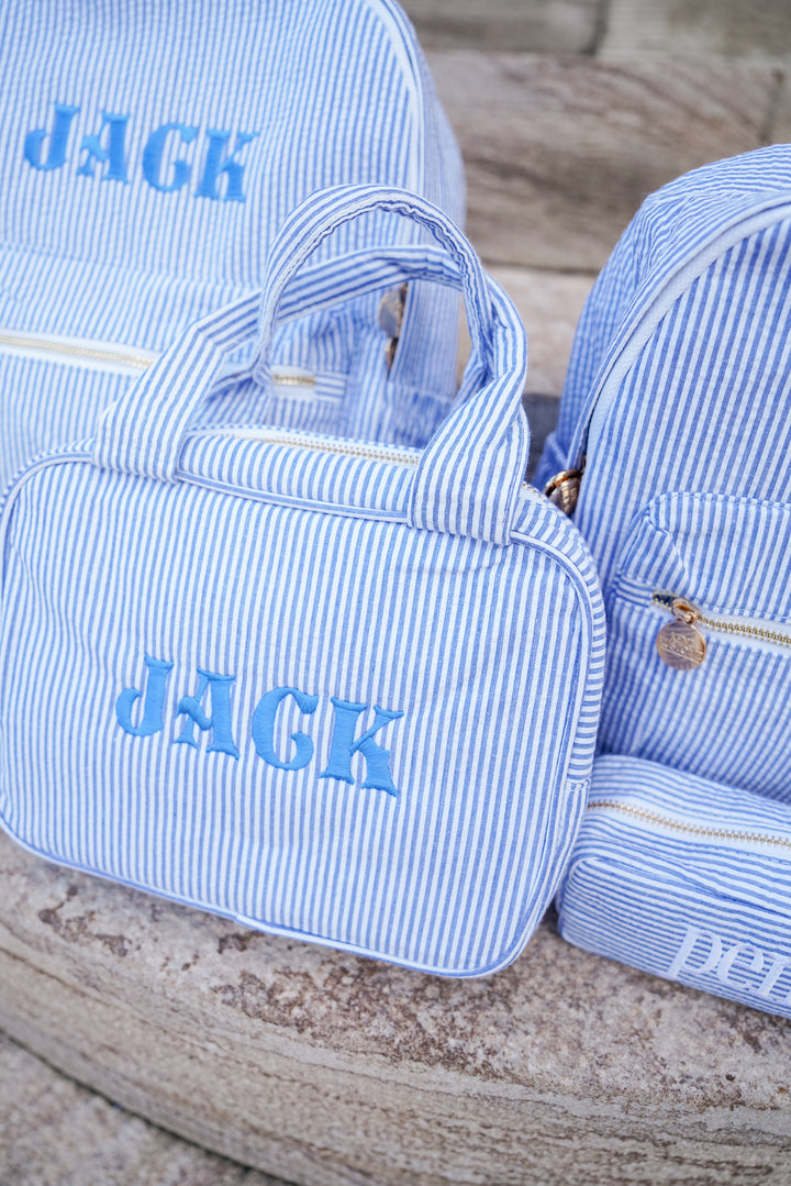 Gingham Backpack - PLAIN NO EMBROIDERY