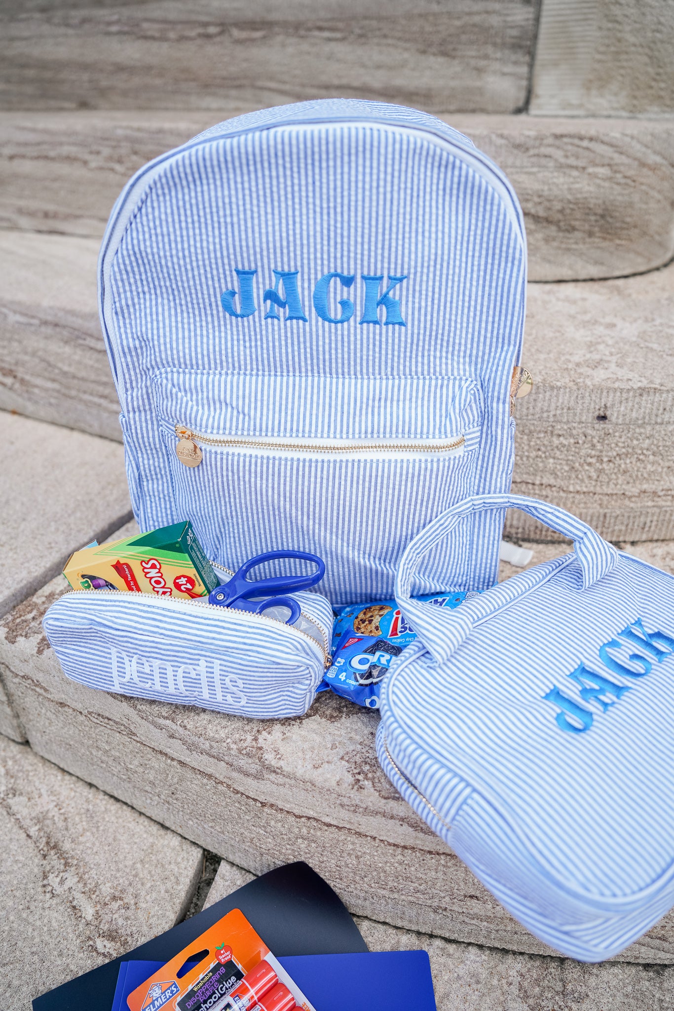 Gingham Backpack - PLAIN NO EMBROIDERY – KenzKustomz