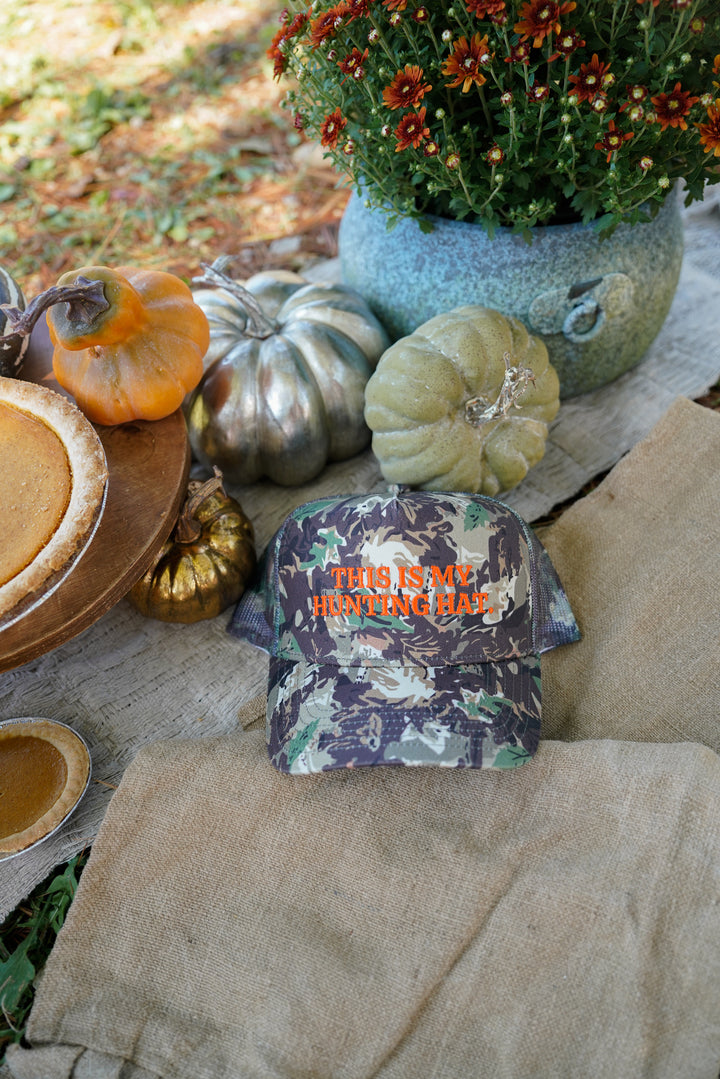This is my Hunting Hat. - Camo Trucker Hat