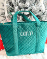 Velvet Tote - Green