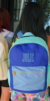 Blue + Teal Colorblock Backpack