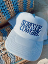 Surfs Up Cowgirl - White Foam Trucker Hat - PREODRER
