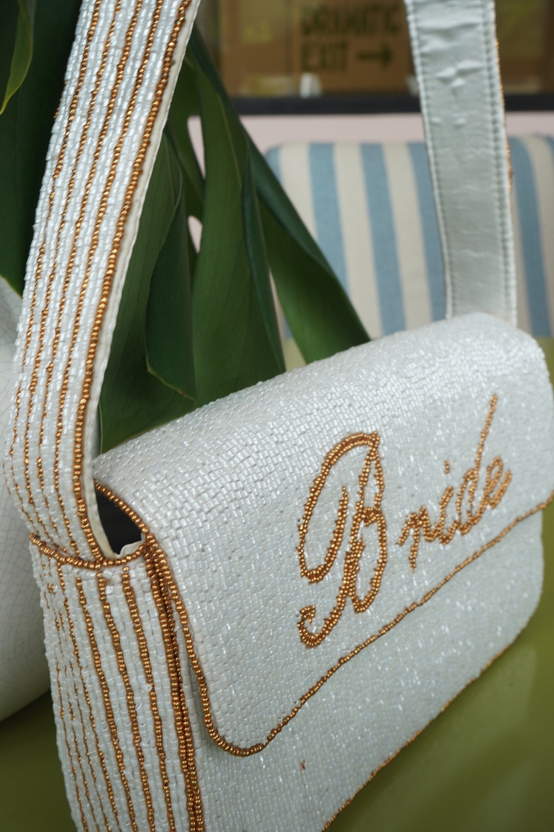 Custom Beaded Shoulder Bag