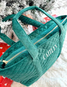 Velvet Tote - Green