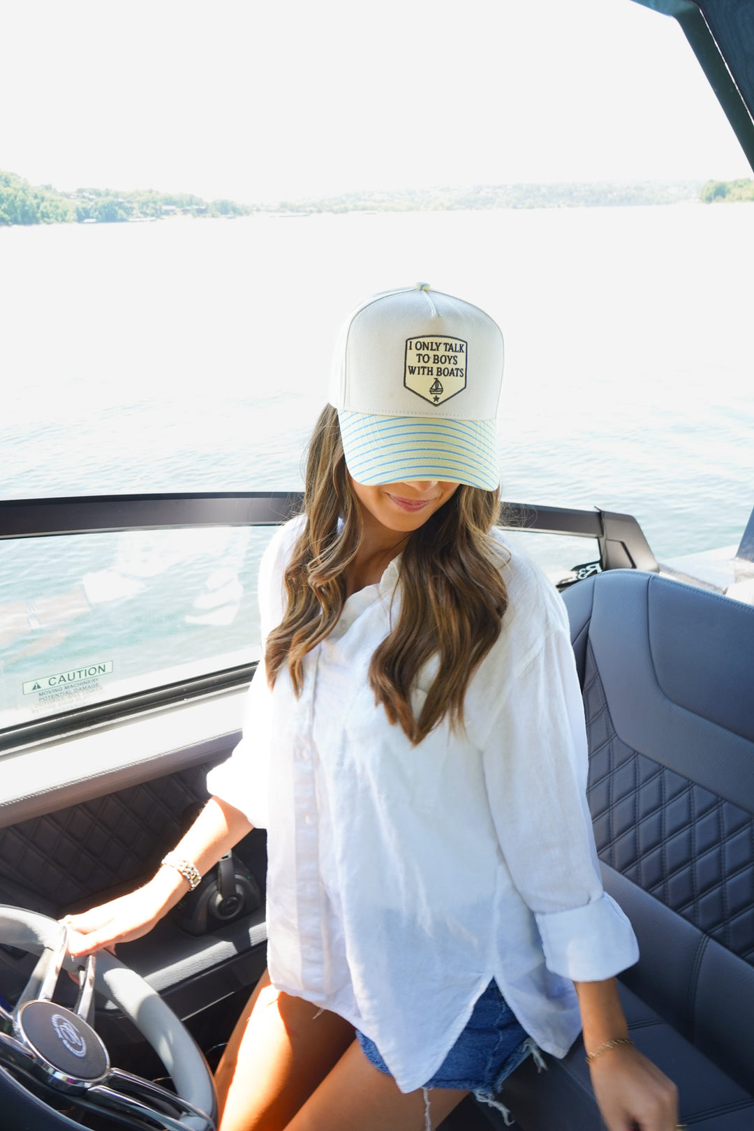 I Only Talk To Boys With Boats Hat
