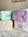 Nylon Customizable Makeup Bag Collection - Embroidery