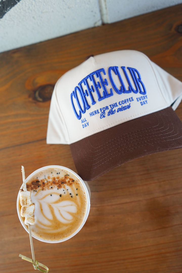 Coffee Club - Brown Vintage Trucker Hat