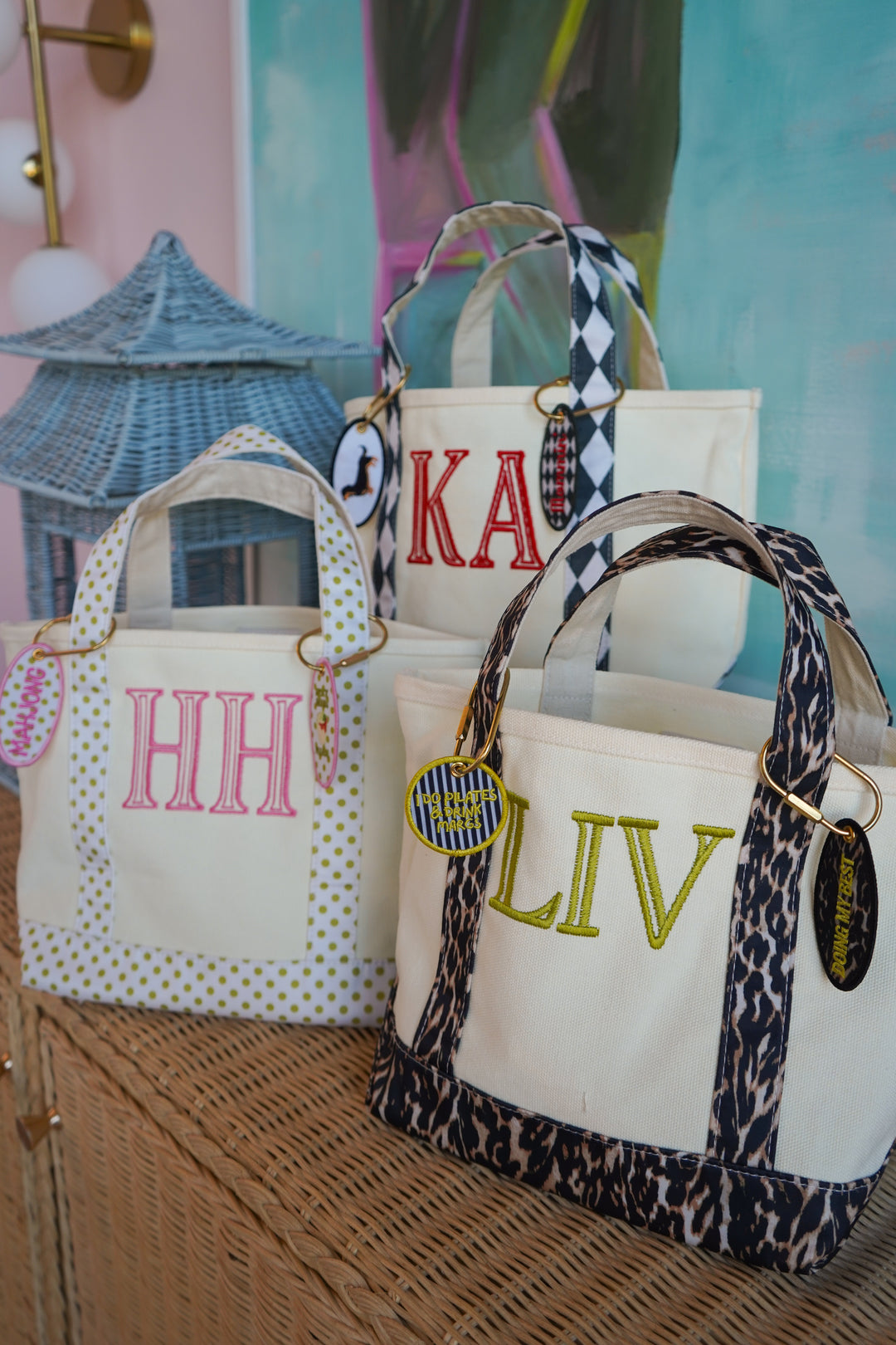 Embroidered Bag Tags