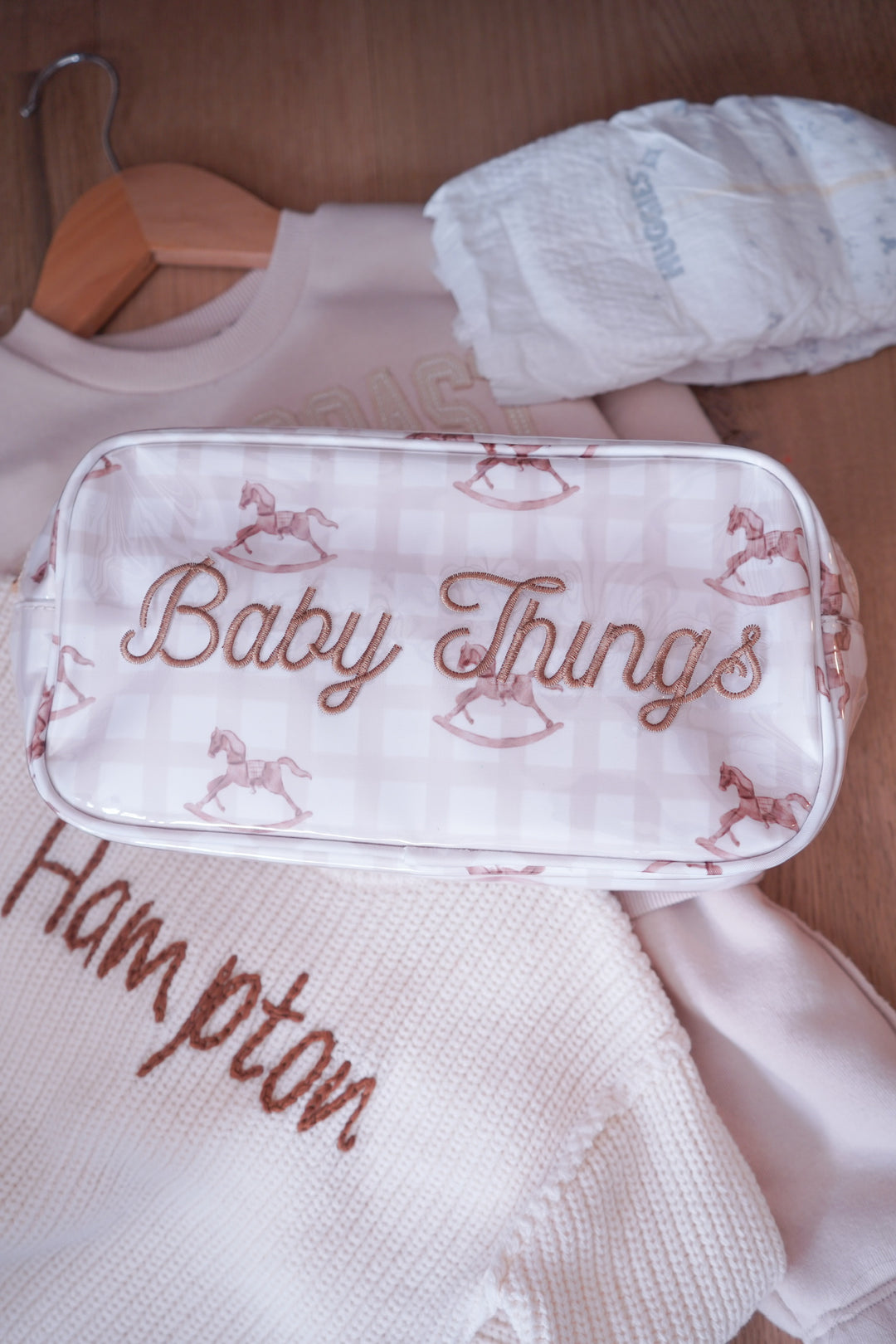 Baby Things - Clear Coat Large Bag