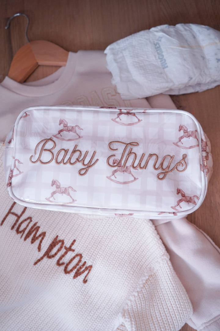Baby Things - Clear Coat Large Bag
