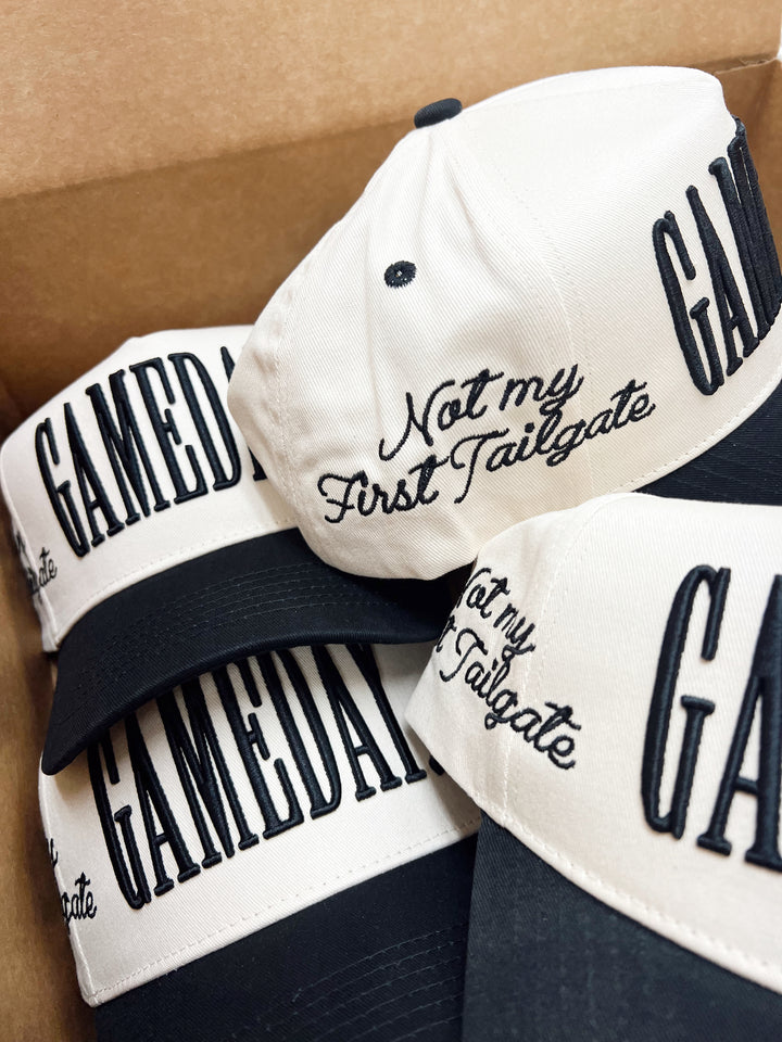 GAMEDAY. - Not My First Tailgate Vintage Trucker Hat