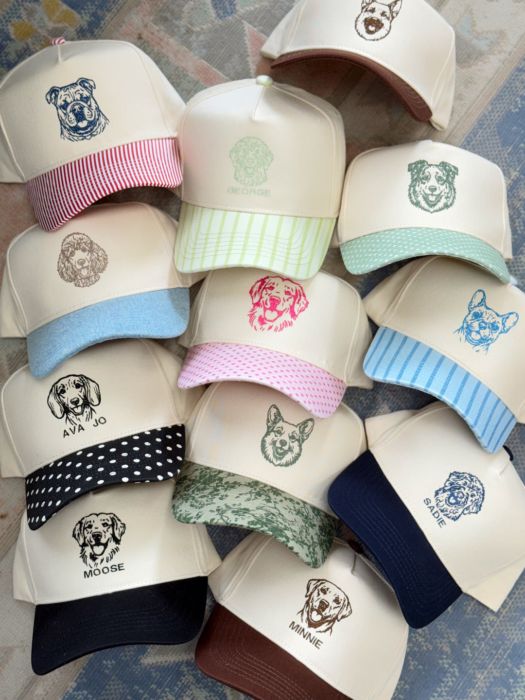 Custom Embroidered Dog Trucker Hat