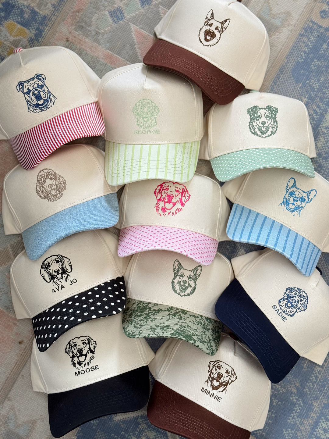 Custom Embroidered Dog Trucker Hat