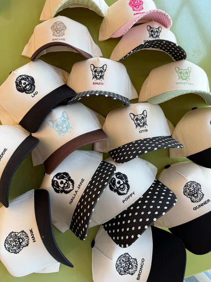 Custom Embroidered Dog Trucker Hat