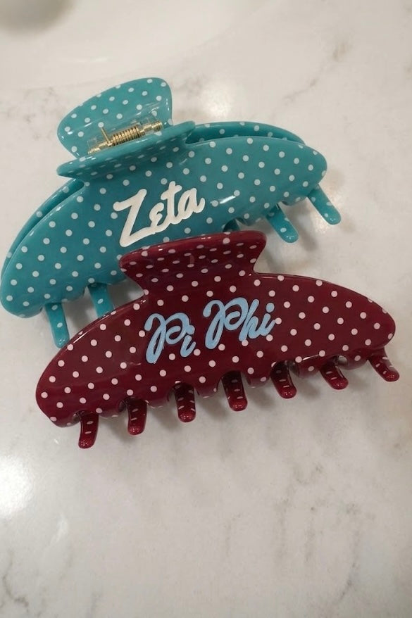 Sorority Greek Hair Clips