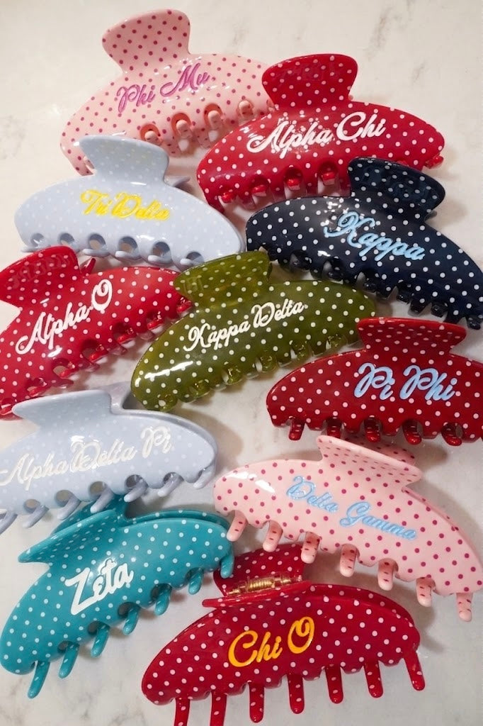 Sorority Greek Hair Clips