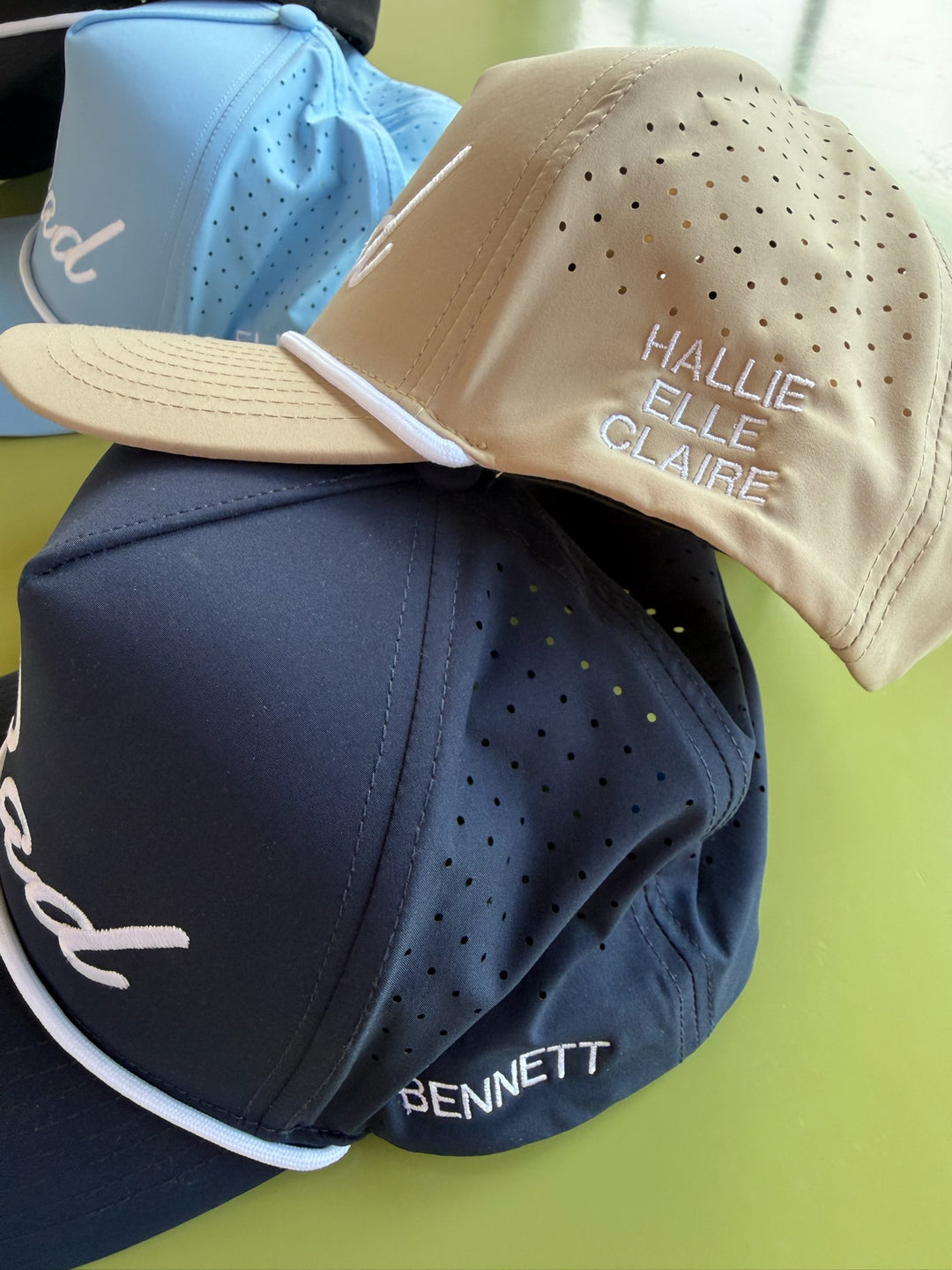 Personalized Dad + Papa Performance Trucker Hat