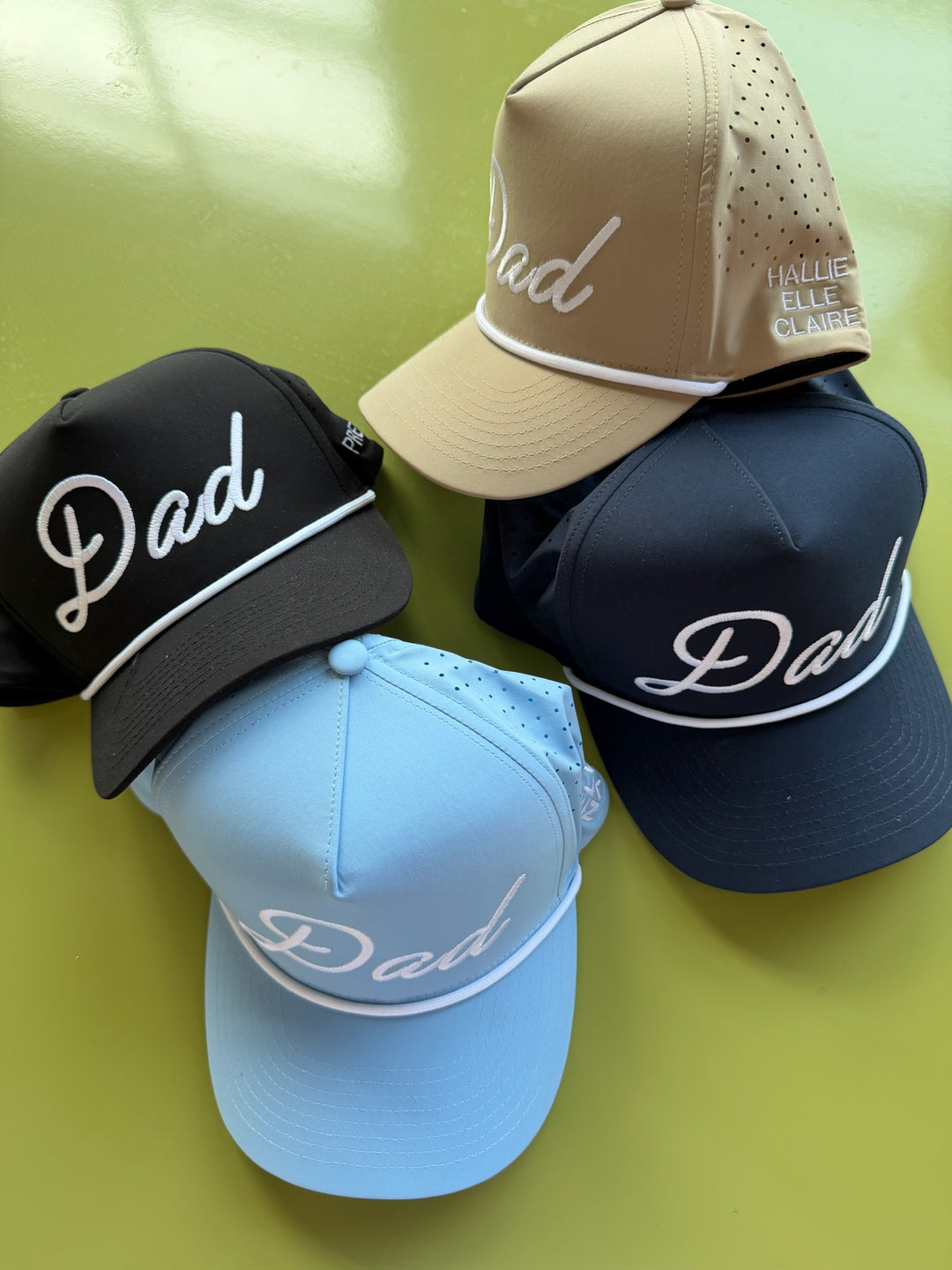Personalized Dad + Papa Performance Trucker Hat
