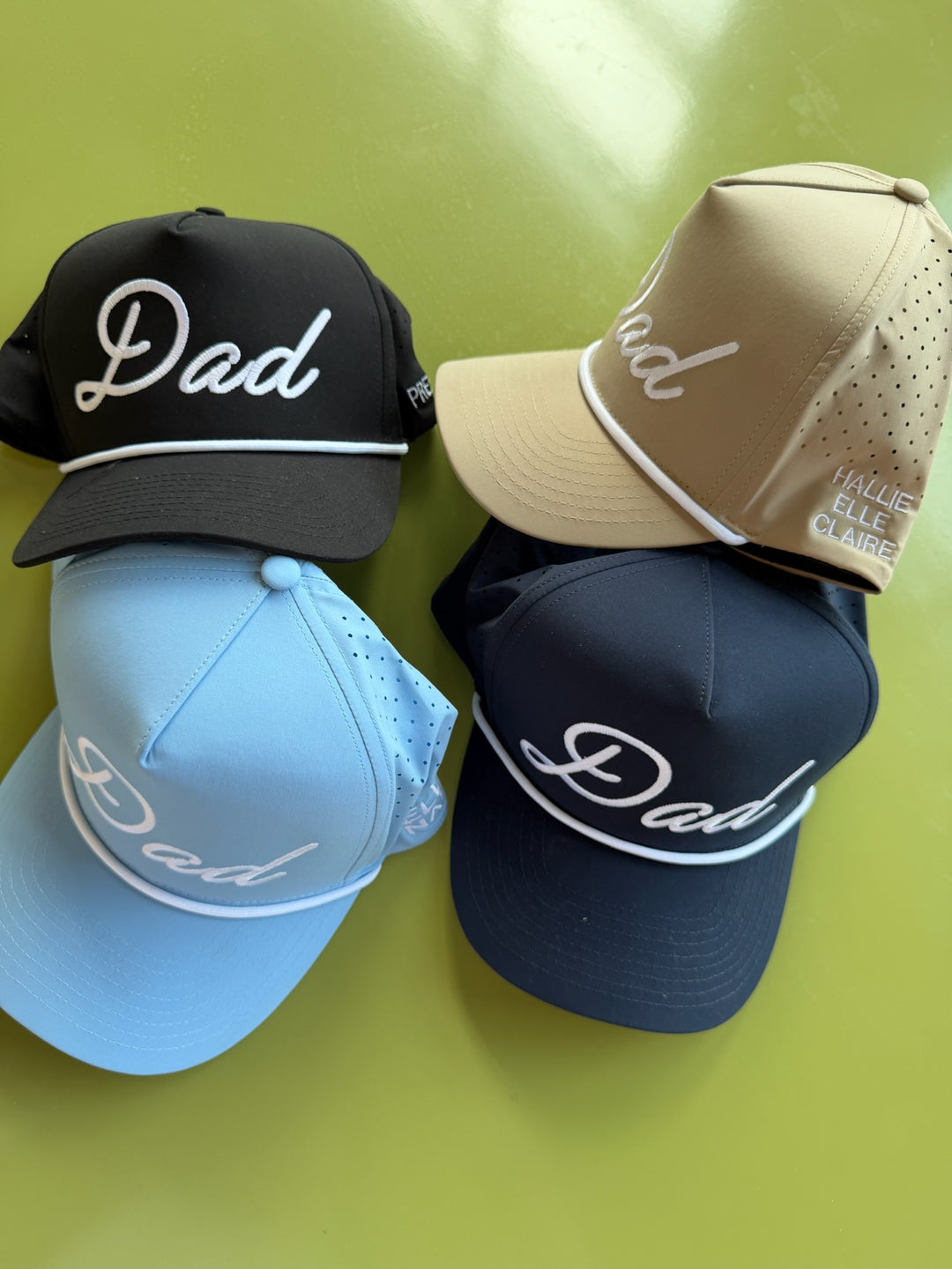 Personalized Dad + Papa Performance Trucker Hat
